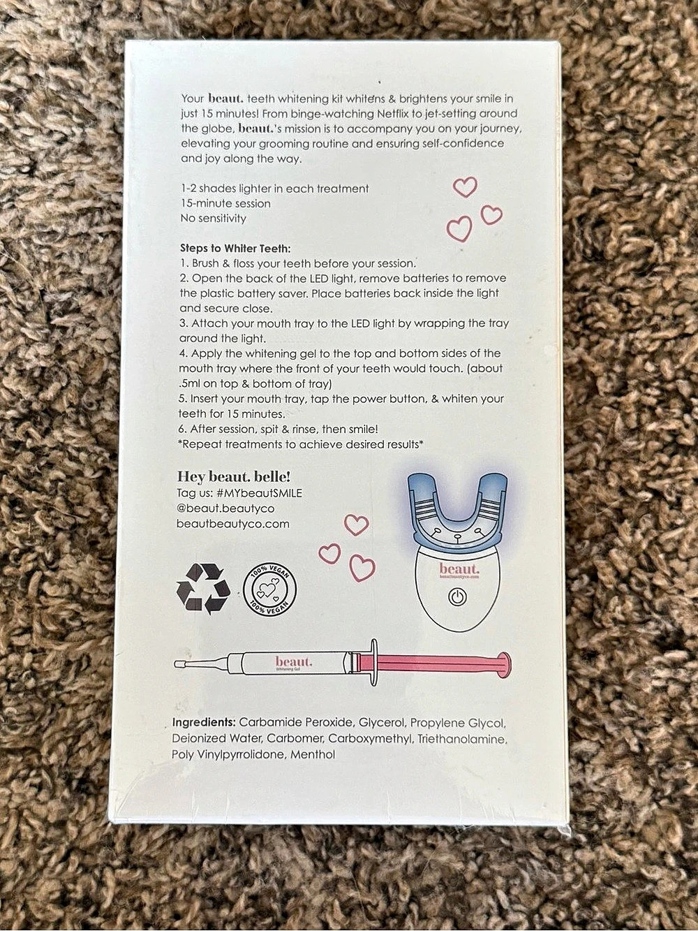 beaut. Teeth Whitening Kit NIB - Picture 2 of 2